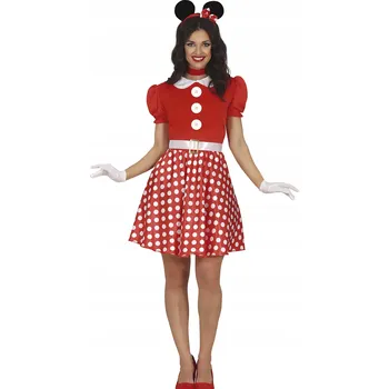Karnevalový kostým Kostým Mickey Mouse Mouse Červený M Ples Maškarní