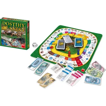 Společenská hra Dino Dostihy a sázky NOVÉ společenská hra v krabici 29,5x29,5x7cm