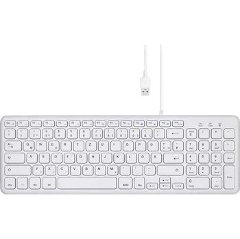 Klávesnice Perixx PERIBOARD-213 DE W USB klávesnice německá, QWERTZ bílá