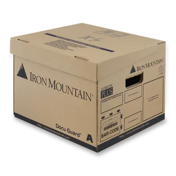Archivační box Iron Mountain DG/01A - archivační krabice, 360 x 255 x 305 mm, hnědá