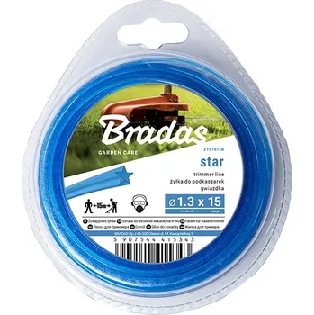 Struna do sekačky Žací struna BRADAS Trimmer 2,0 mm x 15 m hvězdice