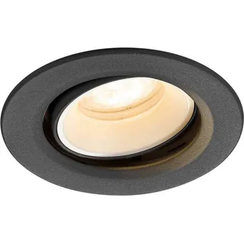 BIG WHITE (SLV) NUMINOS MOVE XS Stropní vestavné svítidlo, 2700 K, 55°, IP20, kulaté, černé / bílé 1009332