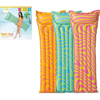 Intex Lehátko nafukovací 183x69cm asst 3 druhy v sáčku