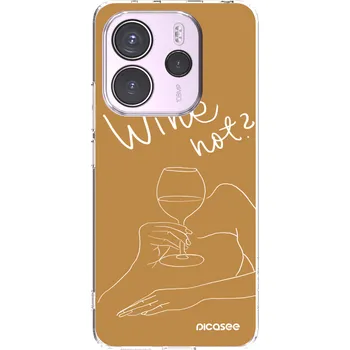 Pouzdro na mobilní telefon Picasee silikonový průhledný obal pro Xiaomi Redmi Note 14 4G - Wine not