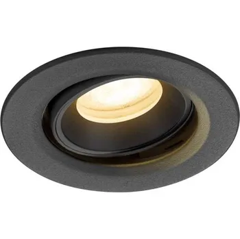 BIG WHITE (SLV) NUMINOS MOVE XS Stropní vestavné svítidlo, 3000 K, 55°, IP20, kulaté, černé 1009349