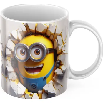 Plastový hrníček Mimoni - Červená