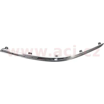 Lišta karosérie lišta předního nárazníku chromová L