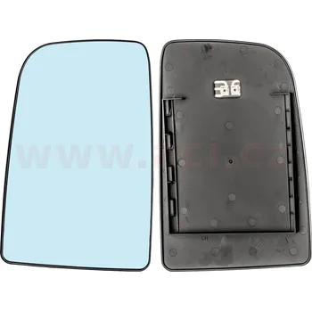 Auto zrcátko -9/10 sklo zp. zrcátka s plastovým držákem horní vyhřívané (pro originální zrcátko) L