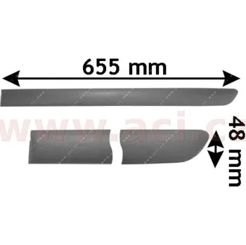 Lišta karosérie Ozdobná / ochranná lišta, dveře VAN WEZEL 5894426