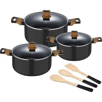 Hrnec Sada nádobí BERGNER s nepřilnavým povrchem 9 ks 0.00000 Kg ELEKTRO Sklad1 6342604 (0.00000 Kg ELEKTRO Sklad1 6342604)