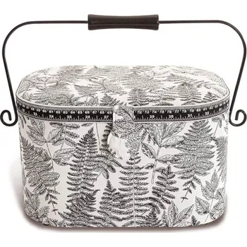 Organizér galanterie Prym Kazeta na šití L Nature s kovovým madlem, 30x20,5x19cm