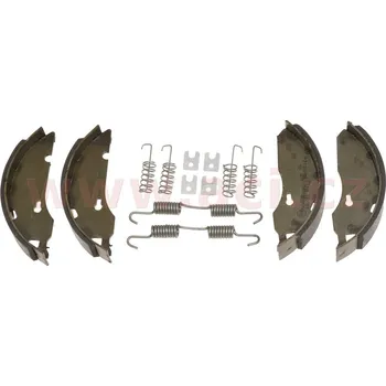 Brzdová čelist brzdové čelisti pro vnitřní průměr bubnu 160 mm, šíře 35 mm, sada na 2 kola náhrada za AL-KO 1635,1636,1637