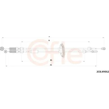 Tažné lanko, ruční převodovka COFLE 2CB.HY012