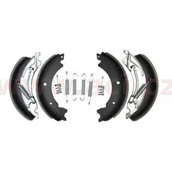 Brzdová čelist brzdové čelisti pro vnitřní průměr bubnu 200 mm, šíře 50 mm, sada na 2 kola náhrada za KNOTT (balení pro servisy)