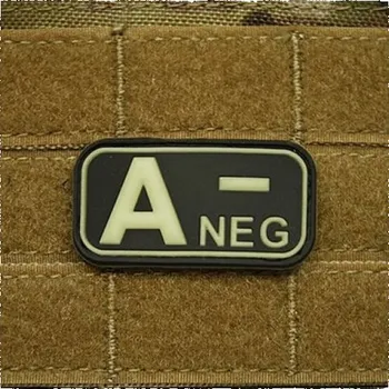 Nášivka JACKETS TO GO Nášivka KREV A NEG plast GLOW IN THE DARK