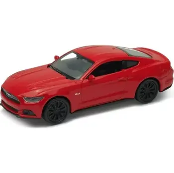 autíčko Welly Ford Mustang GT (2015) model červená (WE43707F-CW-R)