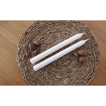 Svíčka Sójová stolní svíčka vroubkovaná dlouhá