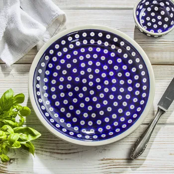 Talíř Bolesławiec mělký jídelní talíř 24,5 cm - dec. 42