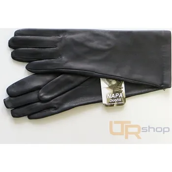 Rukavice 2 4001 dámské kožené rukavice podšívkové NAPA 7 Černá