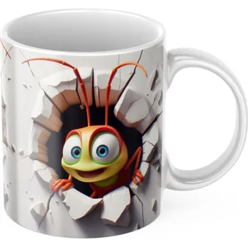 Plastový hrníček Život brouka - Flik - Červená