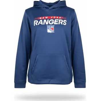 Chlapecká mikina Outerstuff Dětská mikina New York Rangers NHL Authentic Pro Hood Po Hoodie Velikost: Dětské L (13 - 14 let)