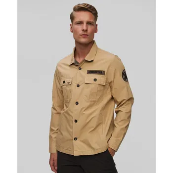 Pánská bunda Béžová Pánská Košilová Bunda Aeronautica Militare 251ac032ct3505-57597