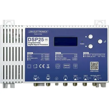 Hi-Fi Zesilovač LEM DSP25 V2 programovatelný DVB-T/T2 zesilovač