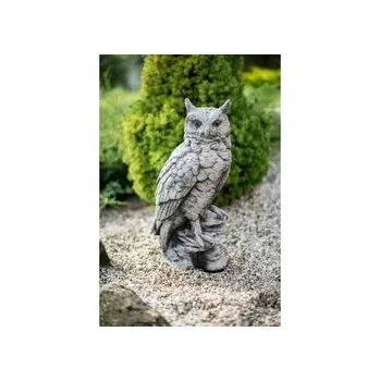 Zahradní dekorace Zahradní betonová dekorace - Sova na kameni