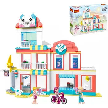 ostatní stavebnice COGO Girls stavebnice Salon pro zvířátka kompatibilní 366 dílů