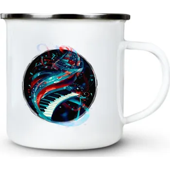 Symfonie zkreslení - Plechový hrnek VELKÝ 400ml (500 ml po okraj) - 400 ml