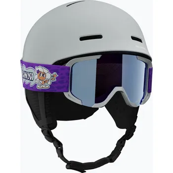 Dětská lyžařská helma Salomon Player Combo + lyžařské brýle XV Jr ice flow/ice flow mid blue