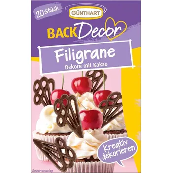 Čokoláda Günthart Kakaová dekorace Filigránky 20ks