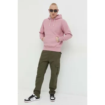 Pánská mikina Mikina Champion pánská, růžová barva, s kapucí, melanžová 218903 34X, vel. S