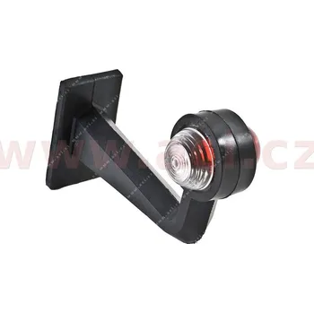 Příslušenství osvětlení automobilu obrysové světlo červeno-bílé s pravoúhlým držákem a kabelem TRUCK