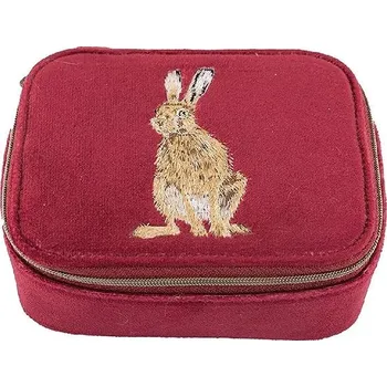 Šperkovnice Wrendale Designs Vyšívané cestovní pouzdro na šperky Zajíc