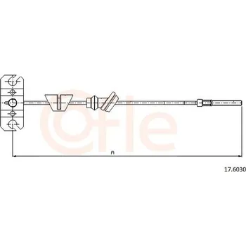 Auto-moto Tažné lanko, parkovací brzda COFLE 17.6030