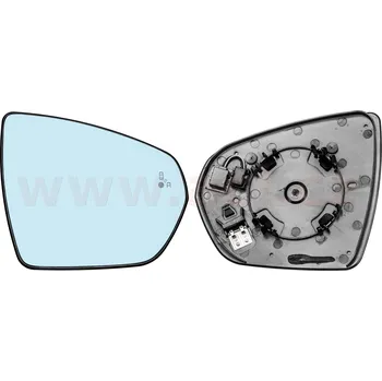 Autosklo Sklo do zrcátka, vnější zrcátko VAN WEZEL 4084836