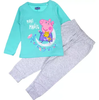 Dívčí pyžamo Dívčí pyžamo zelenkavé - Peppa Pig, vel. 104