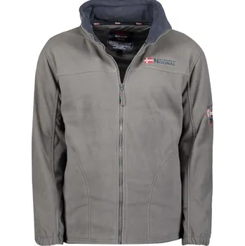 Pánská mikina GEOGRAPHICAL NORWAY fleecová mikina pánská TAMAZONIE MEN 5XL tmavě šedá