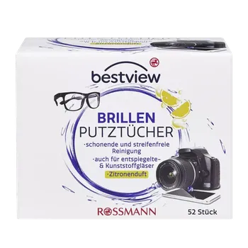 Vlhčený ubrousek Best View Vlhčené ubrousky na čištění brýlí 52 ks