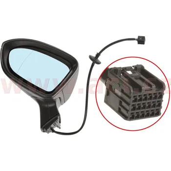 Auto zrcátko Vnější zpětné zrcátko VAN WEZEL 3810807