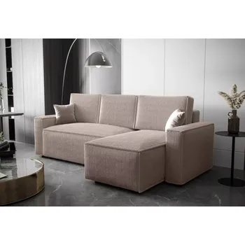 Sedací souprava Rozkládací rohová sedačka ADRIANA 237x140 béžová