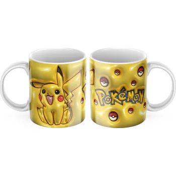 Plastový hrníček Pokémon Pikachu - Červená