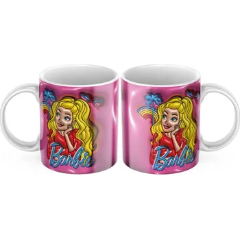 Keramický hrníček Barbie - Červená