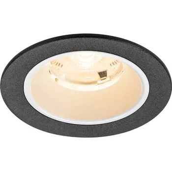 BIG WHITE (SLV) NUMINOS S Stropní vestavné svítidlo, 2700 K, 20°, IP20, kulaté, černé / bílé 1009434