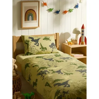 Povlečení Sinsay - Povlečení s dinosaury - zelená - 268II-97X - 268II-97X-ONE