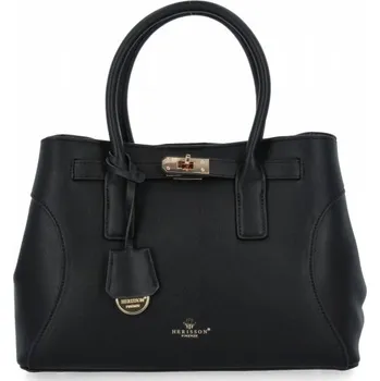 Kabelka Dámská kabelka kufřík 3 komory firmy Herisson 275C6016 černá