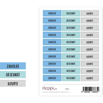samolepka Fleppi Samolepky Praktické štítky 2