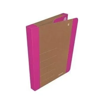 Archivační box Donau Box na spisy Life A4 karton - neonově růžový