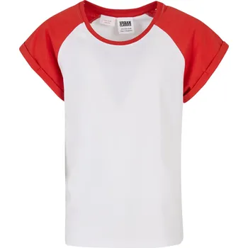 Dívčí tričko Dívčí kontrastní raglánové tričko bílé/velké Urban Classics šedá 2541267